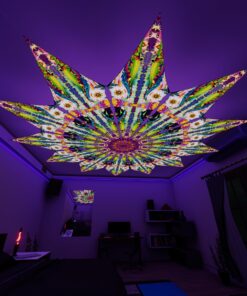 MO-PT03 - 12 Petals Canopy Set - UV-Reactive Flurescent Ceiling Decoration - 3D-Preview