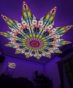 MO-PT03 - 12 Petals Canopy Set - UV-Reactive Flurescent Ceiling Decoration - 3D-Preview