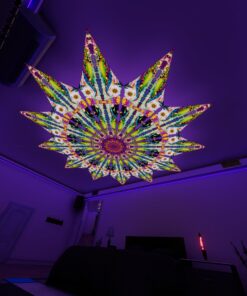 MO-PT03 - 12 Petals Canopy Set - UV-Reactive Flurescent Ceiling Decoration - 3D-Preview