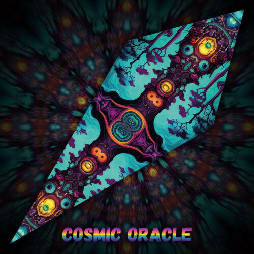 Cosmic Oracle - UV-Reactive Fluorescent Petal - Design Preview