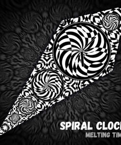 Spiral Clock - Black&White Petal - Design Preview