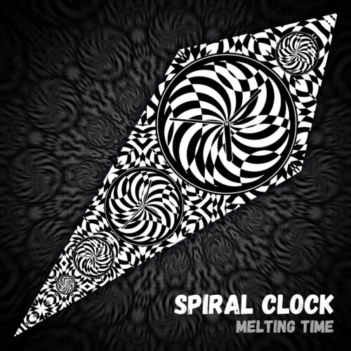 Spiral Clock - Black&White Petal - Design Preview