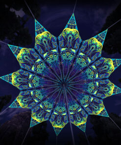 Octo Bioforge - 12 Petals Canopy Set - UV-Reactive Flurescent Ceiling Decoration - 3D-Preview