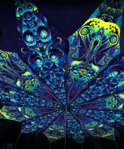 Octo Bioforge and Cyber Nexus - 12 Petals Canopy Set - UV-Reactive Flurescent Ceiling Decoration - 3D-Preview