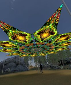 Adept - 12 Petals Canopy Set - UV-Reactive Flurescent Ceiling Decoration - 3D-Preview