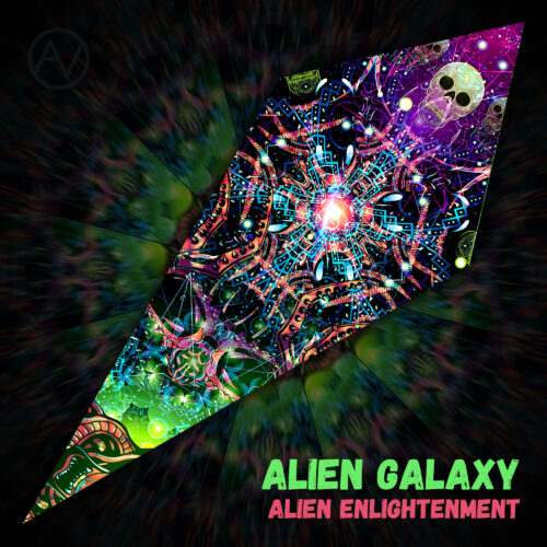 Alien Galaxy - UV-Reactive Fluorescent Petal - Design Preview