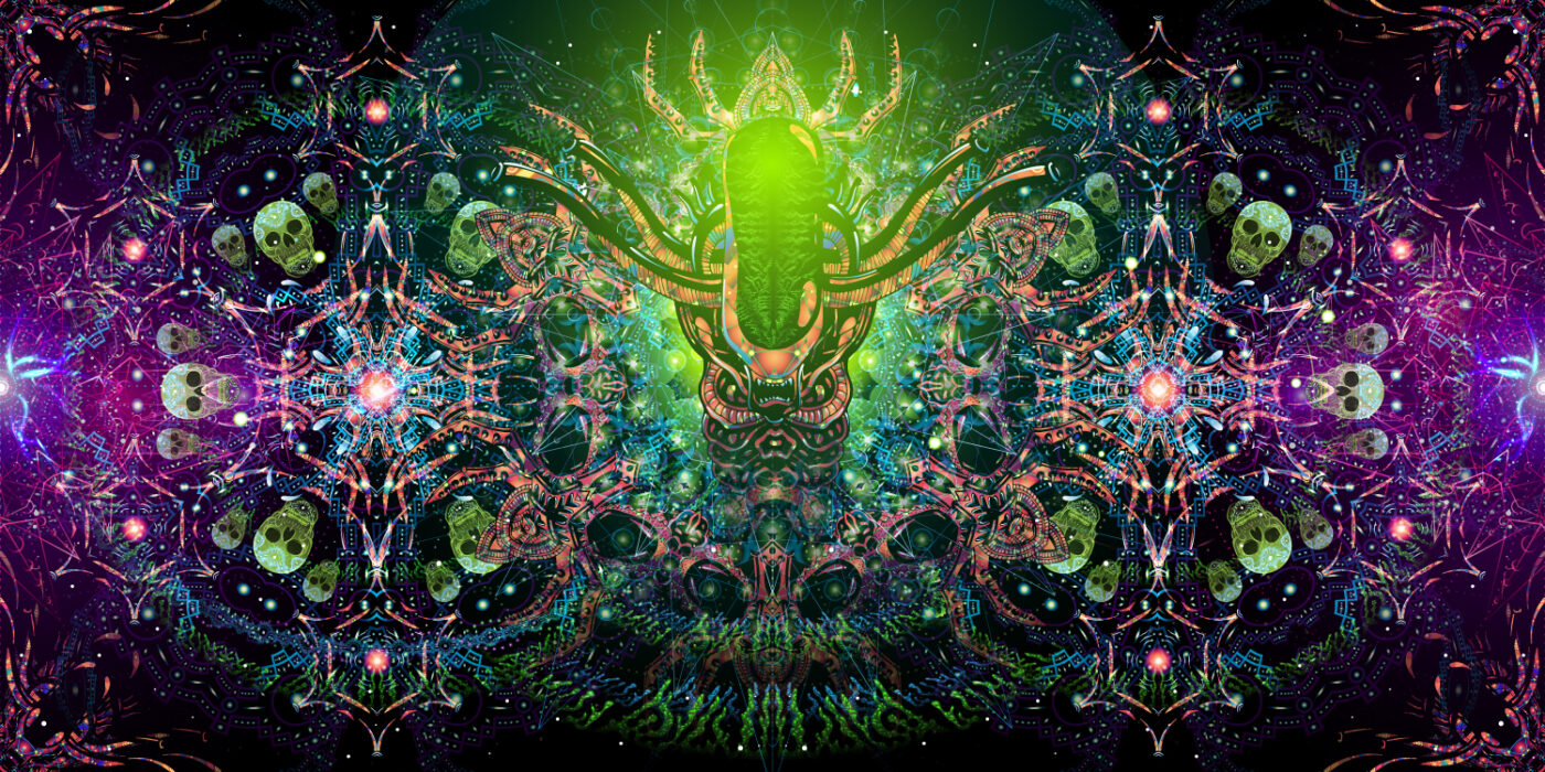 Alien Enlightenment - Psychedelic Art by Andrei Verner