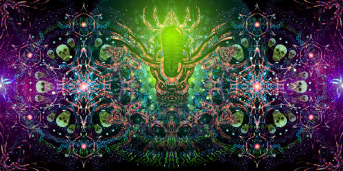 Alien Enlightenment - Psychedelic Art by Andrei Verner
