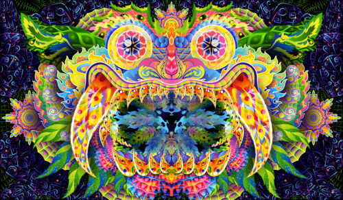 Barong - Psychedelic Art by Andrei Verner