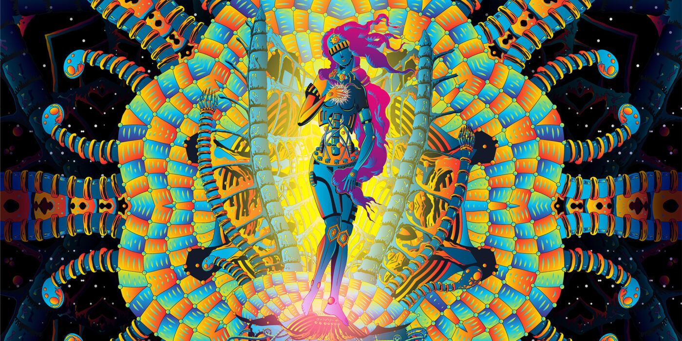 Cyber Venus - Psychedelic Art by Andrei Verner