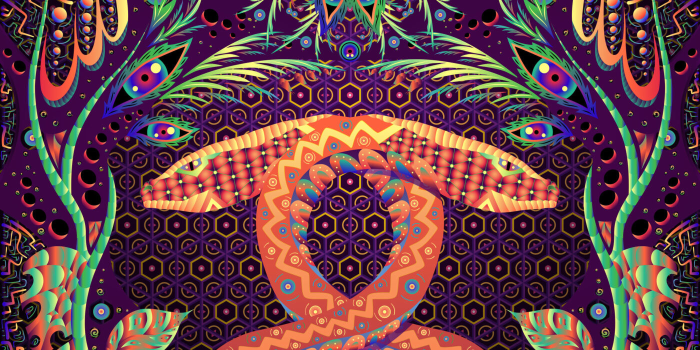 Jungle Snakes - Psychedelic Art by Andrei Verner
