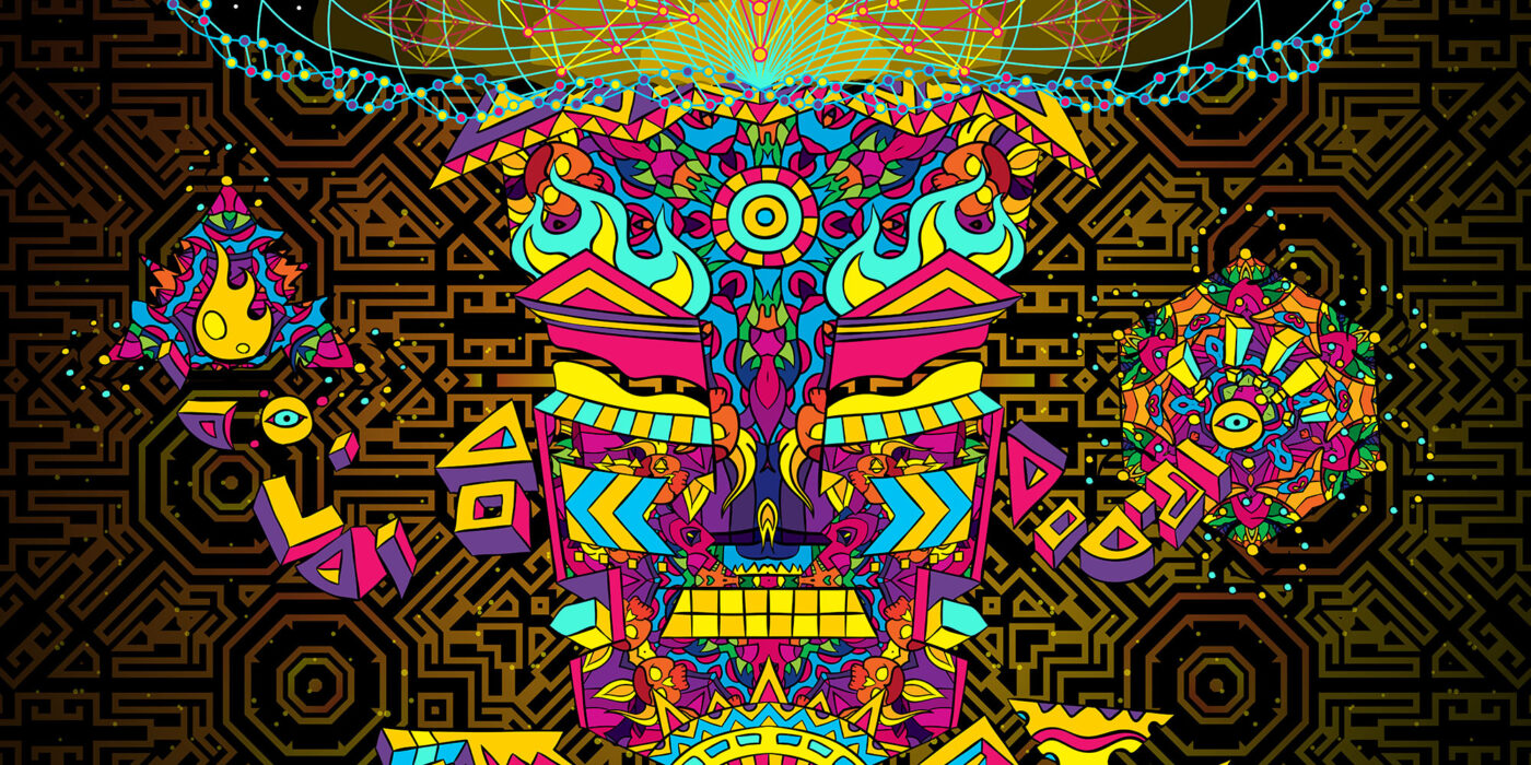 Mushroom God - Psychedelic Art by Andrei Verner