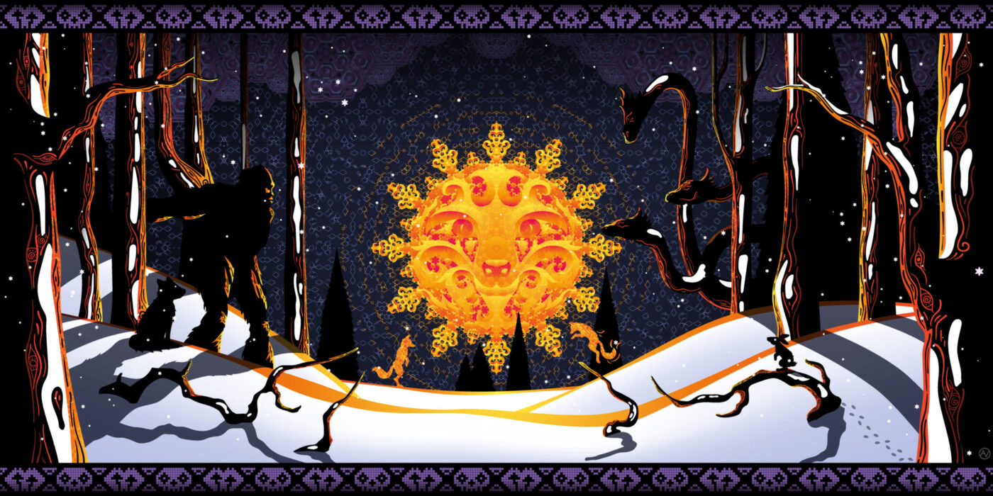 Winter Tale - Psychedelic Art by Andrei Verner
