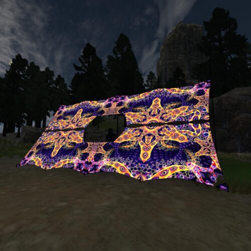 Abracadabra - DJ-Booth - UV-Reactive Psychedelic Decoration