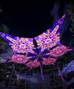 AB-DM01 - 6 Diamonds Canopy Set - UV-Reactive Flurescent Ceiling Decoration - 3D-Preview