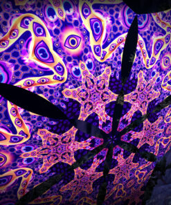 AB-DM02 - 6 Diamonds Canopy Set - UV-Reactive Flurescent Ceiling Decoration - 3D-Preview