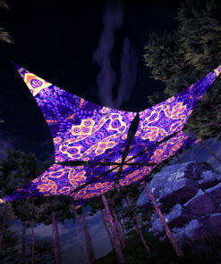 AB-DM03 - 6 Diamonds Canopy Set - UV-Reactive Flurescent Ceiling Decoration - 3D-Preview