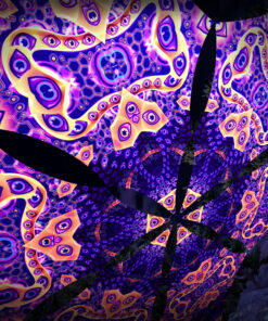 AB-DM03 - 6 Diamonds Canopy Set - UV-Reactive Flurescent Ceiling Decoration - 3D-Preview