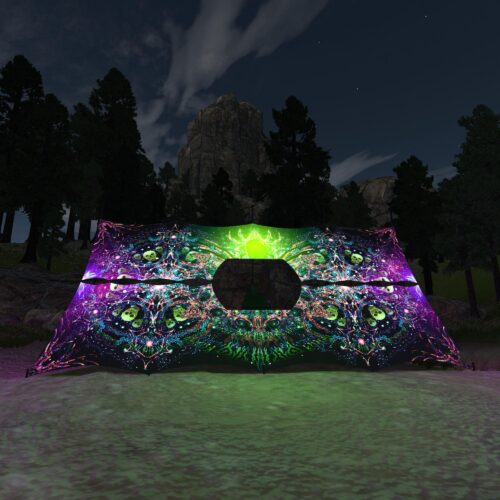 Alien Enlightenment - DJ-Booth - UV-Reactive Psychedelic Decoration