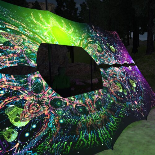 Alien Enlightenment - DJ-Booth - UV-Reactive Psychedelic Decoration