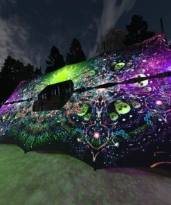 Alien Enlightenment - DJ-Booth - UV-Reactive Psychedelic Decoration