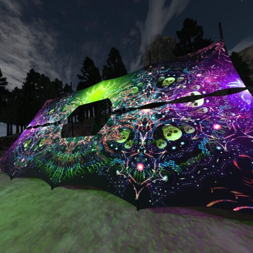 Alien Enlightenment - DJ-Booth - UV-Reactive Psychedelic Decoration