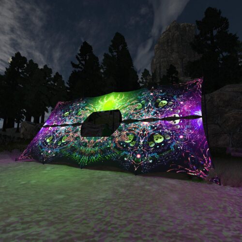 Alien Enlightenment - DJ-Booth - UV-Reactive Psychedelic Decoration