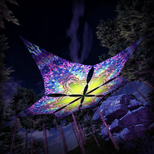 AE-DM01 - 6 Diamonds Canopy Set - UV-Reactive Flurescent Ceiling Decoration - 3D-Preview