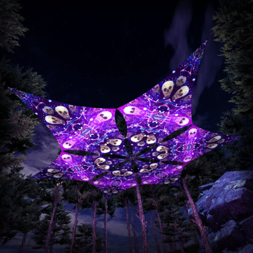 AE-DM02 - 6 Diamonds Canopy Set - UV-Reactive Flurescent Ceiling Decoration - 3D-Preview