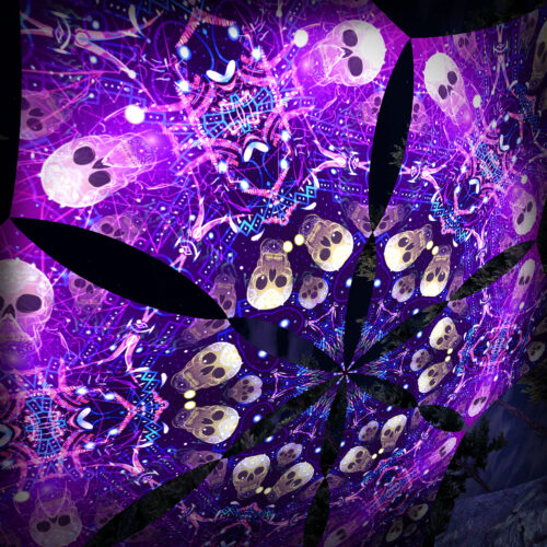 AE-DM02 - 6 Diamonds Canopy Set - UV-Reactive Flurescent Ceiling Decoration - 3D-Preview