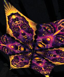 AS-DM01 and AS-DM02 - 6 Diamonds Canopy Set - UV-Reactive Flurescent Ceiling Decoration - 3D-Preview