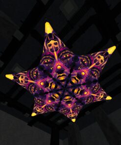 AS-DM02 - 6 Diamonds Canopy Set - UV-Reactive Flurescent Ceiling Decoration - 3D-Preview