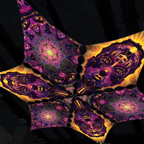 AS-DM03 and AS-DM01 - 6 Diamonds Canopy Set - UV-Reactive Flurescent Ceiling Decoration - 3D-Preview