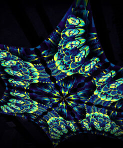 CP-DM01-R and CP-DM01-L - 6 Diamonds Canopy Set - UV-Reactive Flurescent Ceiling Decoration - 3D-Preview