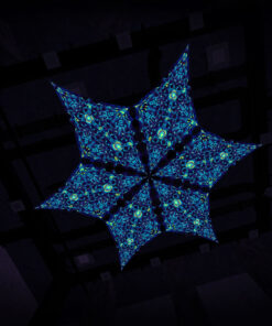 CP-DM03 - 6 Diamonds Canopy Set - UV-Reactive Flurescent Ceiling Decoration - 3D-Preview