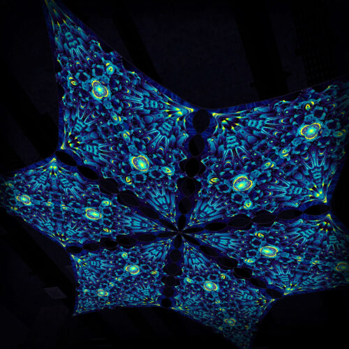 CP-DM03 - 6 Diamonds Canopy Set - UV-Reactive Flurescent Ceiling Decoration - 3D-Preview
