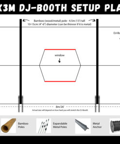DJ-Booth size Medium - Setup Layout