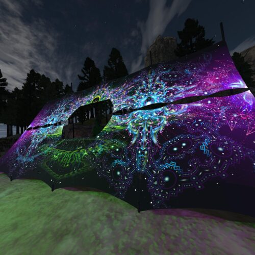 Enlightenment - DJ-Booth - UV-Reactive Psychedelic Decoration