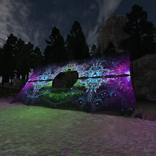 Enlightenment - DJ-Booth - UV-Reactive Psychedelic Decoration