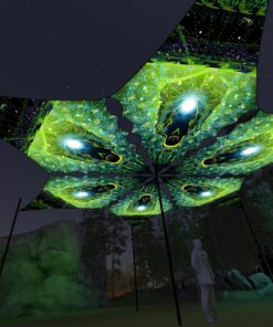 EN-DM01 - 6 Diamonds Canopy Set - UV-Reactive Flurescent Ceiling Decoration - 3D-Preview