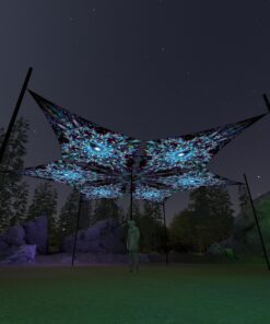 EN-DM02 - 6 Diamonds Canopy Set - UV-Reactive Flurescent Ceiling Decoration - 3D-Preview