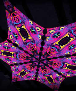 ES-DM01 - 6 Diamonds Canopy Set - UV-Reactive Flurescent Ceiling Decoration - 3D-Preview