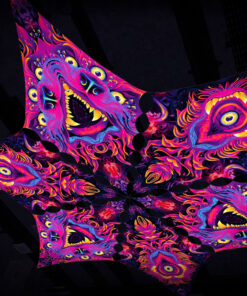 ES-DM02 and ES-DM03 - 6 Diamonds Canopy Set - UV-Reactive Flurescent Ceiling Decoration - 3D-Preview