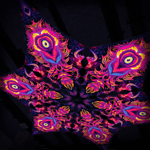 ES-DM03 - 6 Diamonds Canopy Set - UV-Reactive Flurescent Ceiling Decoration - 3D-Preview