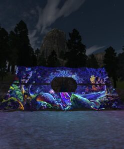 Epic Underwater Kingdom - DJ-Booth - UV-Reactive Psychedelic Decoration - 3D-Preview