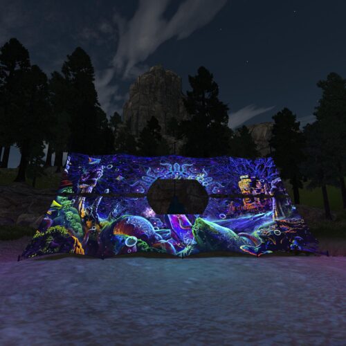 Epic Underwater Kingdom - DJ-Booth - UV-Reactive Psychedelic Decoration - 3D-Preview
