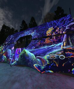 Epic Underwater Kingdom - DJ-Booth - UV-Reactive Psychedelic Decoration - 3D-Preview