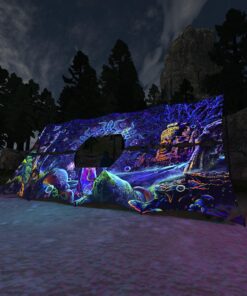 Epic Underwater Kingdom - DJ-Booth - UV-Reactive Psychedelic Decoration - 3D-Preview