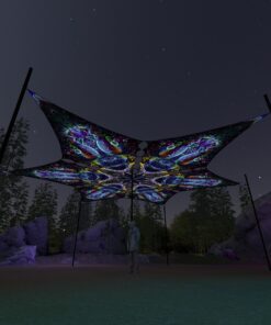 EUK-DM03 - 6 Diamonds Canopy Set - UV-Reactive Flurescent Ceiling Decoration - 3D-Preview