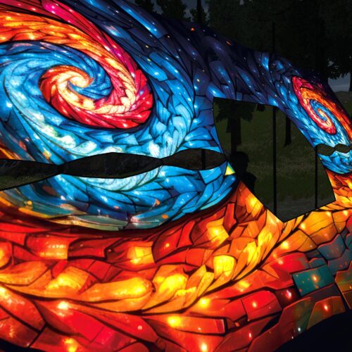 Endless Vortex - DJ-Booth V1 - UV-Reactive Psychedelic Decoration - 3D-Preview